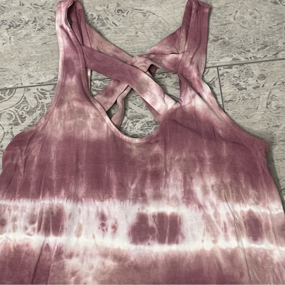 AEO | American Eagle Purple Tie Dye Strappy Dress | SZ Small Short - Picture 3 of 6